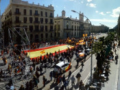Manifestació convocada per SCC sota el lema 'Ara, més que mai, seny
