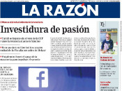 La portada de La Razón el 21 de març