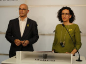 Marta Rovira i Raül Romeva, en una imatge d'arxiu