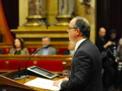 Jordi Turull durant el ple d'investidura