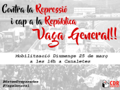 Imatge del cartell per a la concentració d'aquest diumenge a Barcelona