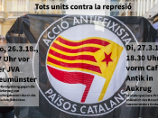 Cartell de convocatòria dels antifeixistes de Neumünster
