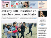 Portada de 'La Vanguardia' d'aquest dissabte