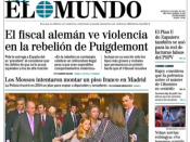 Portada de 'El Mundo' d'aquest dimecres