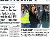 La portada de El Mundo el 11 d'abril