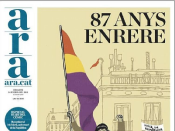 La portada del diari ARA, l'únic que recorda l'aniversari de la República espanyola