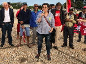 La diputada de la CUP Natàlia Sànchez al Brasil