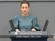 La diputada de Die Linke al Bundestag Zaklin Nastic