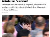 Una captura de pantalla de l'article publicat a Junge Welt