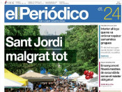Portada de El Periódico el 24 d'abril