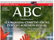 Portada de l'ABC el 27 d'abril