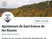Perfil de twitter de l'Ajuntament de Sant Esteve de les Roures