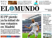Portada de El Mundo el 2 de maig