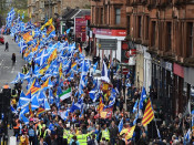 escocia, glasgow, estelades