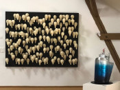 L'obra '155', de l'artista catalana Montserrat Vicens, exposada a la Galerie Bachlechner, a Suïssa