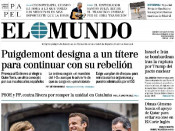 Portada de El Mundo el 11 de maig