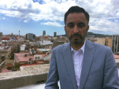 L'advocat de Clara Ponsatí, Aamer Anwar, a Barcelona el maig del 2018