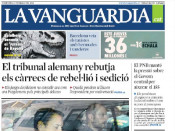 Portada de La Vanguardia el 23 de maig