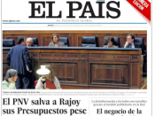 Portade de 'El País' d'aquest dijous