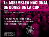 Imatge del cartell de la primera Assemblea de Dones de la CUP