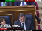 Imatge del moment de la votació dels
