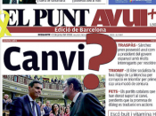 Portada d''El Punt Avui' d'aquest diumenge