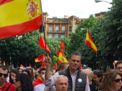 Imatge de la manifestació de Navarra d'aquest dissabte