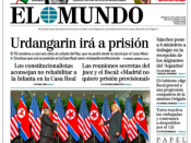 Imatge de la portada de 'El Mundo' d'aquest dimecres