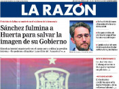 Portada de La Razón el 14 de juny