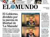 Portada de El Mundo el 22 de juny