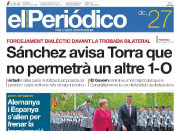 La portada de 'El Periódico' d'aquest dimecres