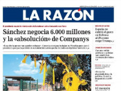 Portada de La Razón el 4 de juliol