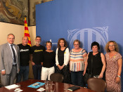 Els pares i mares d'Altsasu, amb Ester Capella