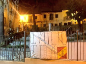 La pancarta de DNJ a Dènia