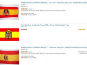 Banderes amb l'àguila franquista a Amazon