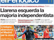 Portada de El Periódico l'11 de juliol de 2018