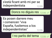 La conversa de la menor amb la seva mare