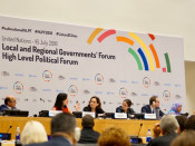 Pla general de la intervenció de l'alcaldessa de Barcelona Ada Colau al Local and Regional Governement's Forum de Nacions Unides