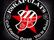 El logo de la grada popular de l'Europa, els 'Eskapulats'
