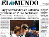 Portada de El Mundo el 21 de juliol