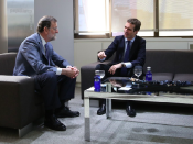 Rajoy i Casado durant la reunió d'aquest dilluns