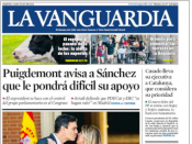Portada de 'La Vanguardia'