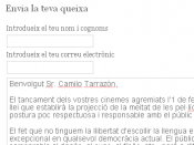 queixa cinema