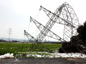 torre, electricitat, nevades, subministrament