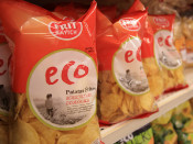 productes, ecològics, etiquetatge, patates fregides