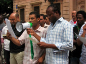 immigrants lleida manifestació