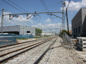 carrer barcelona, via, tren