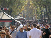 barcelona paisatge panoràmica rambla rambles