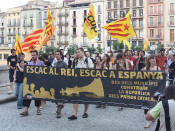 manifestació, mani, borbons, Girona
