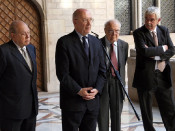 expresidents jordi pujol joan rigol heribert barrera pasqual maragall